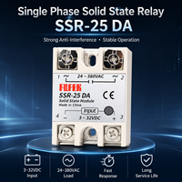 Relais statique monophasé SSR 10A 25A 40A 60A 80A 100A DC vers AC Entrée 3-32VDC Sortie 24-380VAC