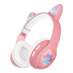 Auriculares Bluetooth Cat Ear K6133 con luces LED para niños y niñas, diseño ligero, carga tipo C - Product Image 1