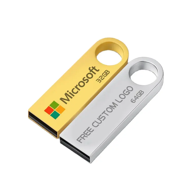 Unidad Flash USB de Metal con logotipo personalizado, Memoria flash mini usb de 16GB, 32GB, 64GB, 128GB, 2,0/3,0