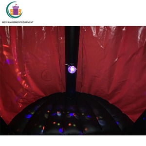 Popular Disco Dome PVC Inflable Bounce House Jumping Castle con reproductor de música Luces LED para adultos Niños enviados por mar - Product Image 5