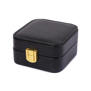 High Quality Luxury Leather Jewelry Boxes Mirror Ring Earring Necklace Bracelet Gift <strong>Case</strong> <strong>Double</strong> <strong>Layer</strong> Storage Jewellery Box - Product Image 1