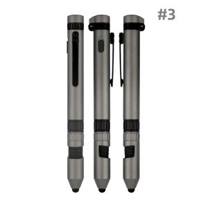 6-in-1 Multifunctional Outdoor Travel Tools LED Light 1.0mm Writing Width Compass Screwdriver Screen Touch <b>Pen</b> Ballpoint <b>Pens</b> - Product Image 1