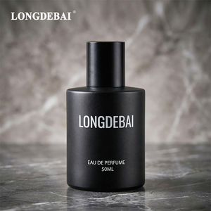 Botella de Perfume Vacía Redonda Negra Mate en Stock, 30ml 50ml 100ml, con Pulverizador, de Vidrio - Product Image 1
