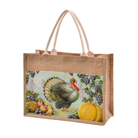 Vente en gros de sacs fourre-tout personnalisés en toile de jute avec poignée pour broderie DIY Art Crafts Print Decorations pour femmes