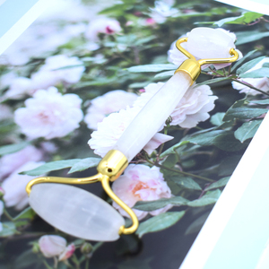 Bola de rodillo de jade para masaje facial, bola de cristal vibratoria auténtica de amatista plateada, piedras rodantes, herramientas para masajeador, ametista - Product Image 2