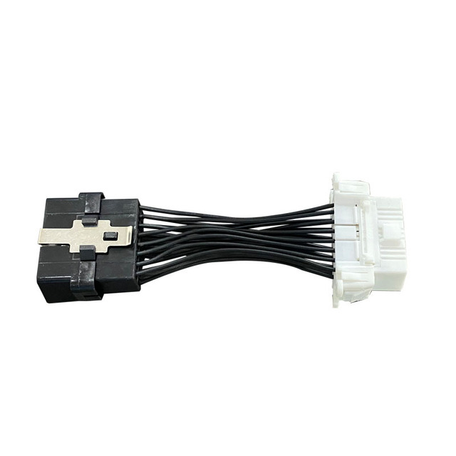 Obd2 Extension Cable Assembly Automotive Wire Harness OBD2 Data Cable One to Two Male and Female Pair Wiring Harness