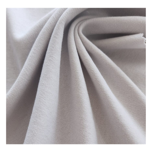 Tissu tricoté interlock 100% coton de haute qualité 200 g/m², largeur 180 cm, pour vêtements de bébé, pyjamas, tissu doux - GRIS - Product Image 2