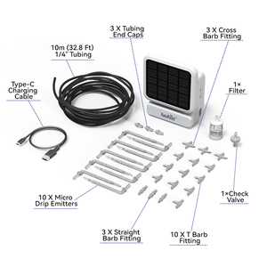 RainPoint Wifi Arroseur <span class=keywords><strong>automatique</strong></span> intelligent à énergie <span class=keywords><strong>solaire</strong></span>, minuterie <span class=keywords><strong>solaire</strong></span>, kit d'irrigation goutte à goutte pour l'<span class=keywords><strong>arrosage</strong></span> du jardin - Product Image 3