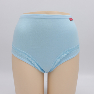 Uokin Nhà Máy Thương Hiệu Cộng Với Kích Thước Của Phụ Nữ Cao Tăng Bông Quần Lót Cơ Bản Thiết Kế Đơn Giản Bảo Hiểm Đầy Đủ Quần Lót Cho Phụ Nữ Béo - Product Image 5