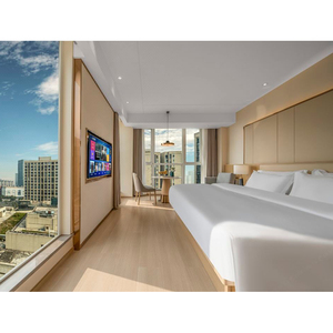 เตียงผ้าหนังที่ทันสมัยหรูหรา5ดาวเฟอร์นิเจอร์ห้องนอนโรงแรมห้าดาวชุดเฟอร์นิเจอร์ตามสั่ง - Product Image 5