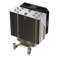 Serveur informatique de bureau COOLSERVER CS-AM5-4UR23-T AM5 avec 5 caloducs en cuivre, ventilateur de refroidissement CPU à roulement à billes, TDP 210W