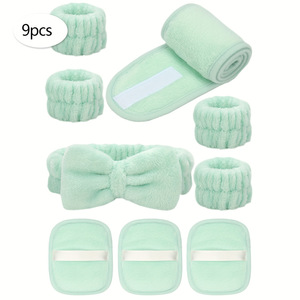 Bandeau de spa en polaire corail doux pour le visage, le maquillage et les soins de la peau, accessoire de coiffure et de soin du visage - Product Image 5