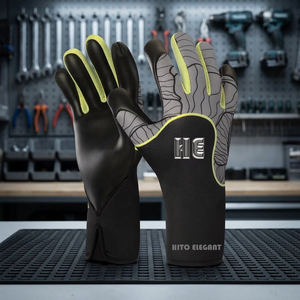 Gants de gardien de but personnalisés, latex allemand épaissi de 4 mm, coupe hybride antidérapante, enveloppes pour les doigts et le pouce, gaufrage au dos, impression en silicone - Product Image 2