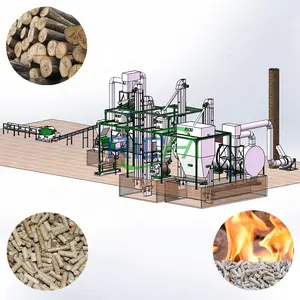 RICHI Construit Complète De Granule De Sciure de Bois Ligne de Production En Indonésie