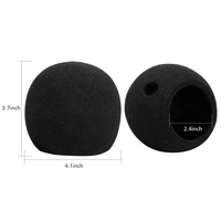 Housse de microphone en mousse à livraison rapide, bonnette anti-vent en fausse fourrure pour microphone Blue Snowball 13.5+11.5+7.5cm