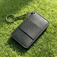 Marqueur de balle de golf, étiquette en cuir, porte-clés, aide portable pour le putting green, lot de 5 tees de golf