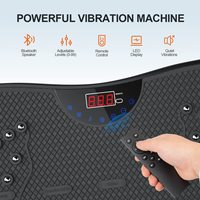 Plataforma Vibratoria Vertical Profesional Mini con Capacidad de 150 kg y Control LED para Ejercicios de Fitness y Moldeamiento Corporal en Casa