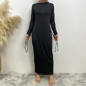 6736 #   Vestido Ajustado de Última Moda, Material Jersey, Dos Lados con Cintura Elástica, Vestido de Manga Larga, Ropa de Mujer a la Moda - Product Image 3