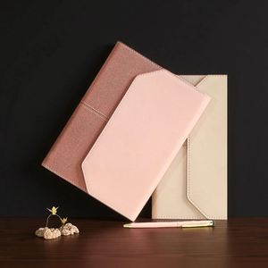 Agenda à couverture rigide de qualité supérieure avec logo personnalisé, fermeture magnétique créative, format A5, en cuir PU, 100 feuilles, reliure cousue, carnet de luxe avec stylo - Product Image 4