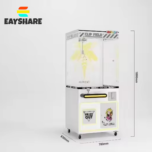 EAYSHARE Machine à griffes d'arcade à monnayeur, distributeur de prix pour parc d'attractions, plusieurs joueurs, en anglais - Product Image 4