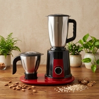Robot de cuisine 3-en-1 haute vitesse pour table : mixeur, centrifugeuse et batteur, 3 vitesses, bol en acier inoxydable de 1,5 L, moteur en cuivre pur 800W, anti-fuite