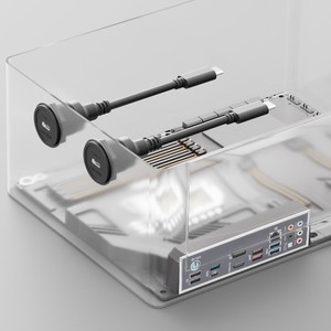 Connecteur USB C 3.0 à montage sur panneau haute vitesse avec câble 0,3/0,5/1 m pour accessoires de voiture et boîtiers PC transparents/ouverts - Product Image 3