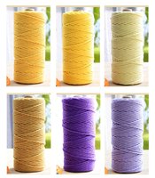 Usine vente chaude 3-5mm 100m torsadé 100% coton corde macramé cordon bricolage Crochet fils à tricoter