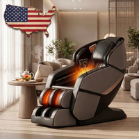 Fauteuil de massage en cuir PU YITOUCH USA avec livraison locale, fauteuil de massage à gravité zéro, massage complet du corps avec airbags, thérapie thermique pour la taille et les jambes