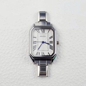Montre à quartz pour femme, style européen et américain, option DIY, bracelet modulaire en acier inoxydable, aiguille en verre, vente chaude - Product Image 5