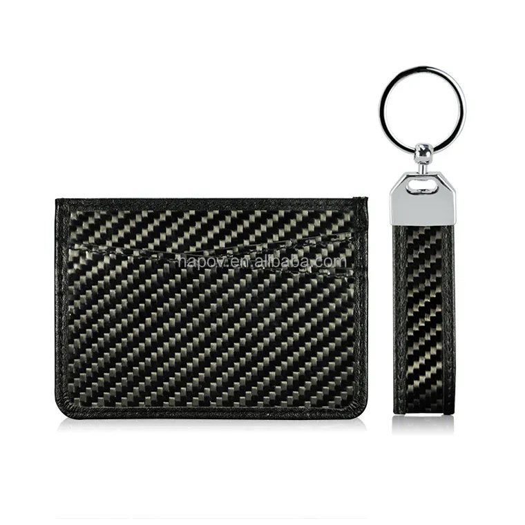 Neueste stilvolle echte Kohlefaser-Kartenhalter-Brieftaschen mit VIP-Karten Kohlefaser-Brieftasche