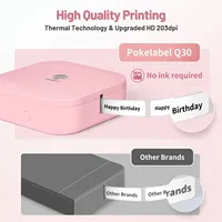 Phomemo Q30 stiker termal saku Mini pencetak DIY pembuat Label nirkabel dengan berbagai kertas Label termal untuk pencetakan