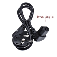Câble d'alimentation CEE7/7 Schuko européen IEC C13 à angle de 90 degrés, longueur 1m, certifié KEMA-KEUR, 250V 10A pour appareils électroménagers