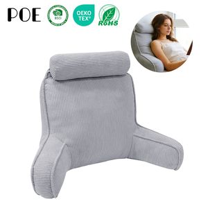 Coussin <span class=keywords><strong>de</strong></span> lecture King-Size avec tissu en velours côtelé doux pour le soutien du dos et du cou - Product Image 1