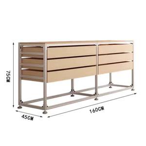 Scaffalatura Modulare in Alluminio Leggera e Resistente Libei per Stoccaggio in Magazzino, Esposizione di Verdure e Vini in Supermercato - Product Image 5