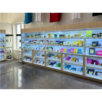 Vitrine en verre de meubles de magasin de détail de boutique avec des vitrines d'affichage bon marché de lumière LED
