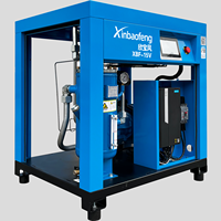 Compresseur d'air rotatif à vis à aimant permanent silencieux XBF 11 kW, refroidi par air, certifié CE, pour usage industriel