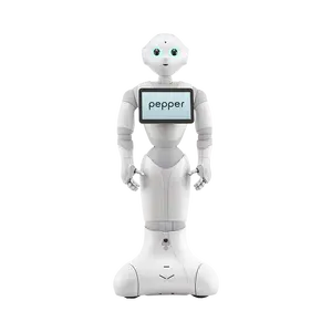 सॉफ्टबैंक काली मिर्च बुद्धिमान सेवा रोबोट स्मार्ट Humanoid बहु कार्यों रोबोटिक्स के लिए वाणिज्यिक, सफेद