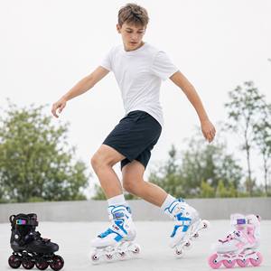 Patins à roulettes professionnels en microfibre avec semelle extérieure en plastique ; <span class=keywords><strong>Freestyle</strong></span> pour enfants et adultes ; Patins de compétition pour le patinage sur <span class=keywords><strong>glace</strong></span> - Product Image 2