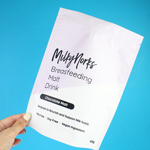 Conception personnalisée Sac en plastique à haute barrière Sac d'emballage en mylar pour noix, thé en grains de café Pochette à fond plat pour aliments - Product Image 1