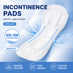 Vente en gros de serviettes hygiéniques jetables pour hommes, biodégradables, respirantes, à ailettes, pour l'incontinence masculine - Product Image 1