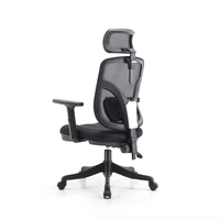 Chaise d'ordinateur en tissu maillé avec fauteuil, pouvant être relevée et abaissée à 360 degrés