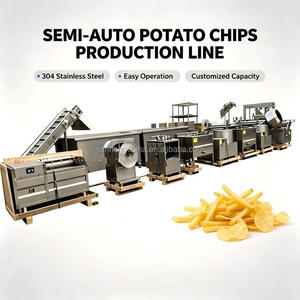 Línea de Producción de Papas Fritas a Pequeña Escala, Máquina para Hacer Papas Fritas y Chips de Papa en Venta - Product Image 1