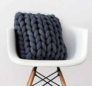 Tapis décoratif en coton pour femmes, tricoté à la main, Super épais, en feutre mérinos, verre, <span class=keywords><strong>Plaid</strong></span>, instrument 100 en laine, fabrication - Product Image 4