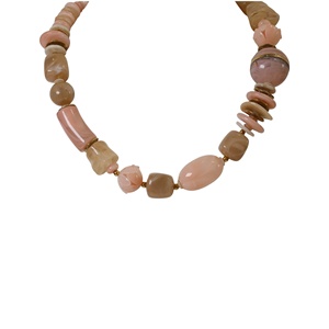 Collier à perles tendance en acier inoxydable 316L plaqué or PVD, bijoux durables et résistants pour femmes - Product Image 1