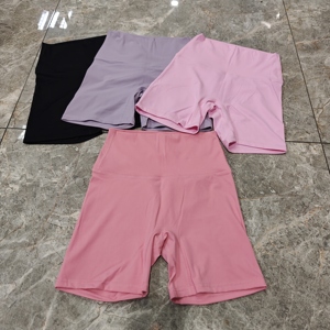 High Waist <strong>Cycling</strong> <strong>Shorts</strong> for <strong>Girls</strong> Summer Fitness Biker Yoga Pants Side Pockets Skinny Fitness <strong>Shorts</strong> - Product Image 1