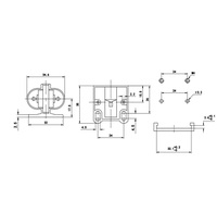 Douille de lampe LED horizontale 2P H à économie d'énergie, support de lampe G23, base de lampe G23