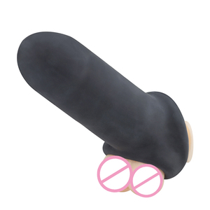 <span class=keywords><strong>Penis</strong></span> realistis lengan Extender cincin <span class=keywords><strong>Penis</strong></span> <span class=keywords><strong>Penis</strong></span> dapat digunakan kembali TPE dildo kondom penundaan ejakulasi <span class=keywords><strong>Penis</strong></span> pembesar kontol mainan seks untuk pria - Product Image 6