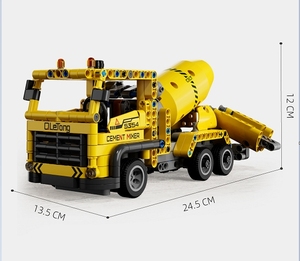 Juego de juguetes de camión volquete 2024, juguetes STEM, camión volquete de ingeniero, <span class=keywords><strong>caja</strong></span> de arena, modelo de coche, camión de construcción, juego de bloques de construcción, regalo - Product Image 5