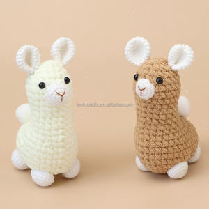 Peluche <span class=keywords><strong>Alpaga</strong></span> au Crochet Faite Main 16cm, Adorable Jouet Bébé, Mouton en Peluche Tricoté, Poupée <span class=keywords><strong>Alpaga</strong></span> au Crochet, Doudou en Coton - Product Image 2