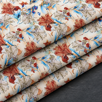 Tissu 100 % rayonne respirant et léger à imprimé floral pour robes, hauts et vêtements pour filles, tailles personnalisées, MOQ 1, directement de l'usine